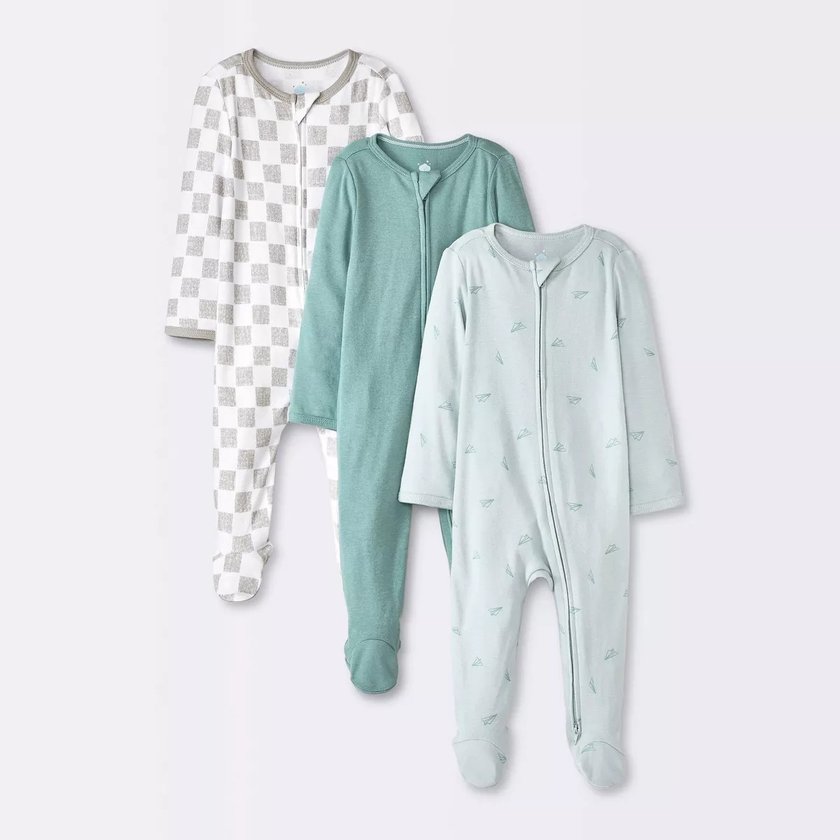Baby 3pk Airplanes Cotton Sleep N' Play - Cloud Island™ Blue | Target