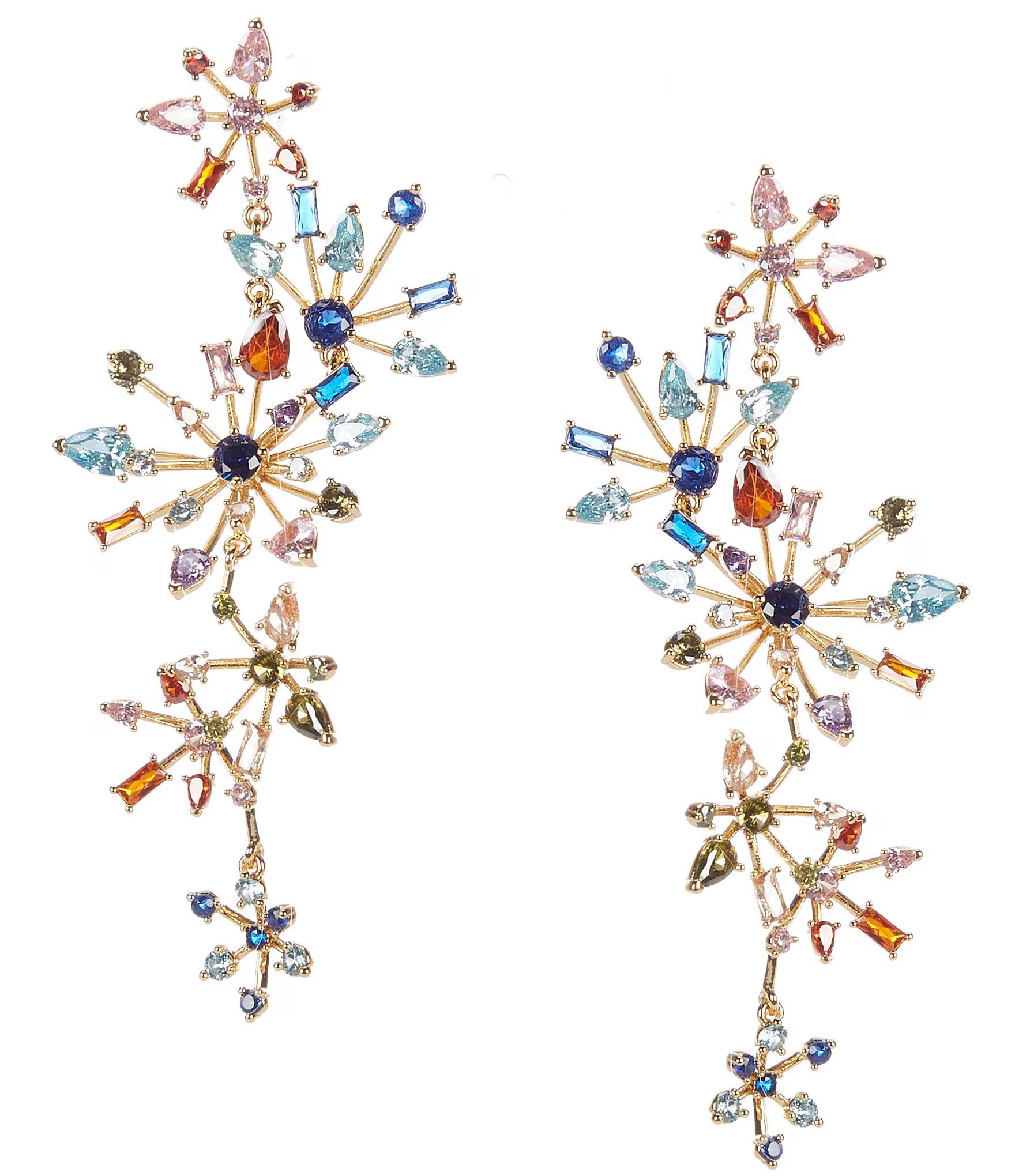 Firework Floral Drop Earrings | Dillard's