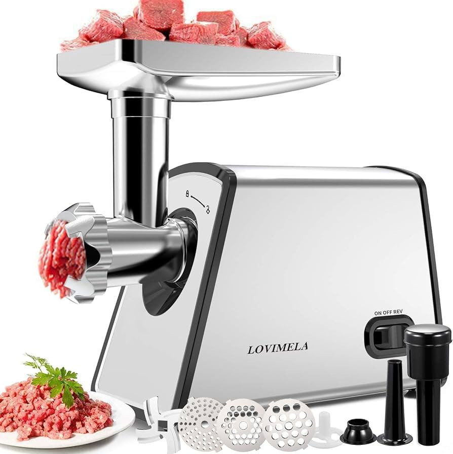 Meat Grinder Electric, Sausage Stuffer Maker, Max 2600W Food Grinder, Meat Mincer Machine with At... | Amazon (US)