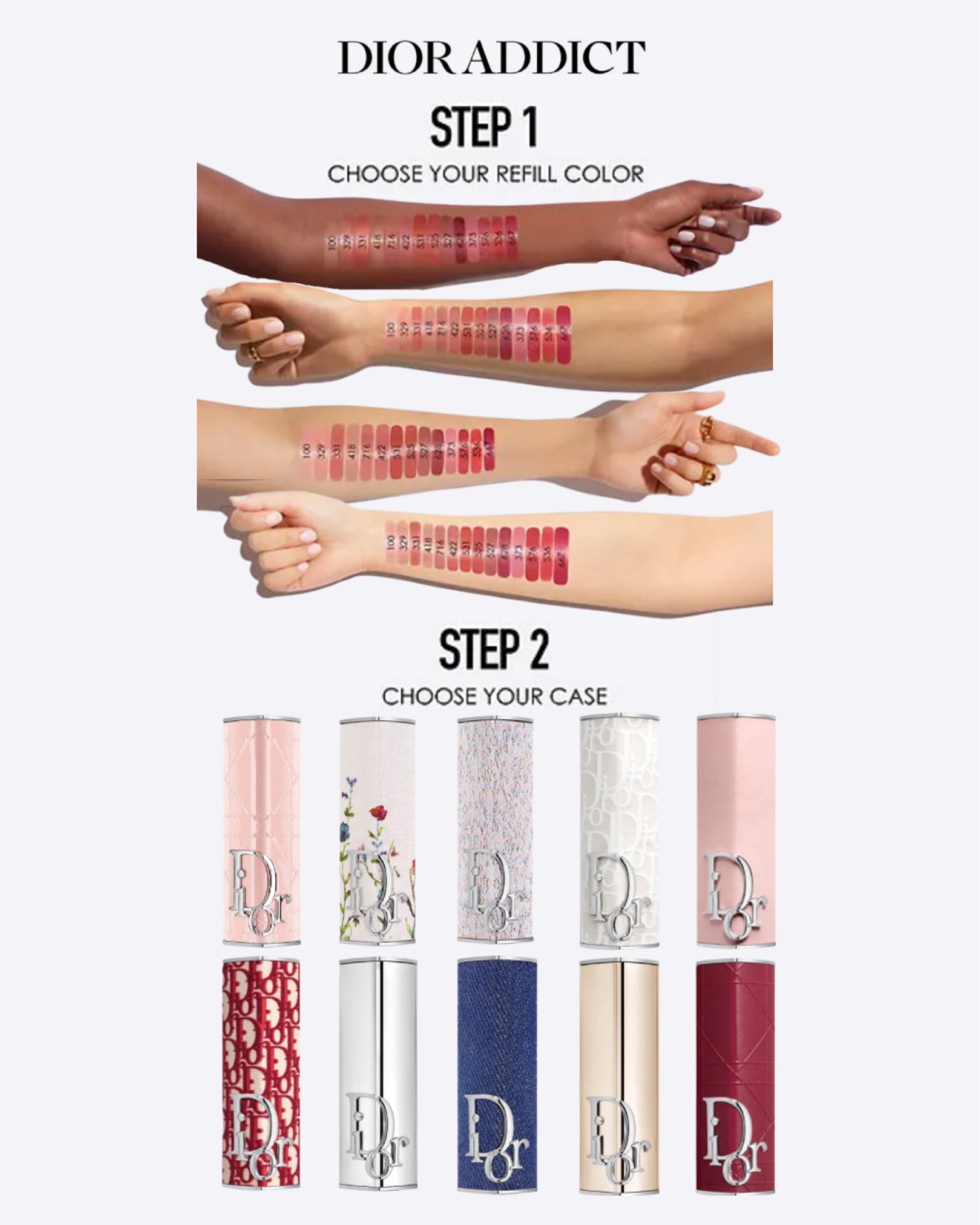 Customizable Dior lipstick and lipstick case. Choose your lipstick shade and case (sold separately) super chic 💋

#LTKbeauty #LTKstyletip #LTKFind