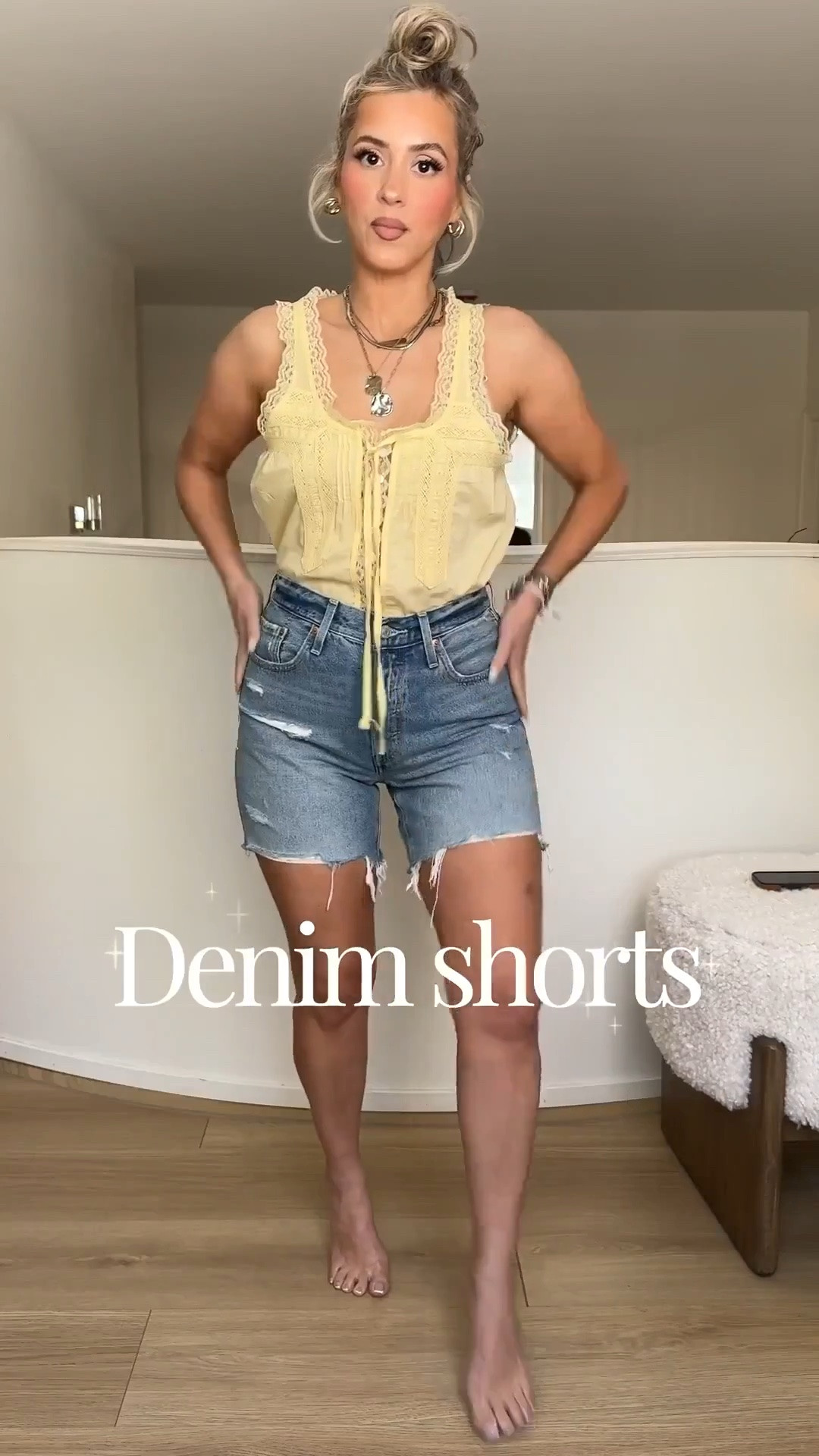 My favorite @levis denim shorts! Wearing size 27

#LTKootd #LTKPetite #LTKU