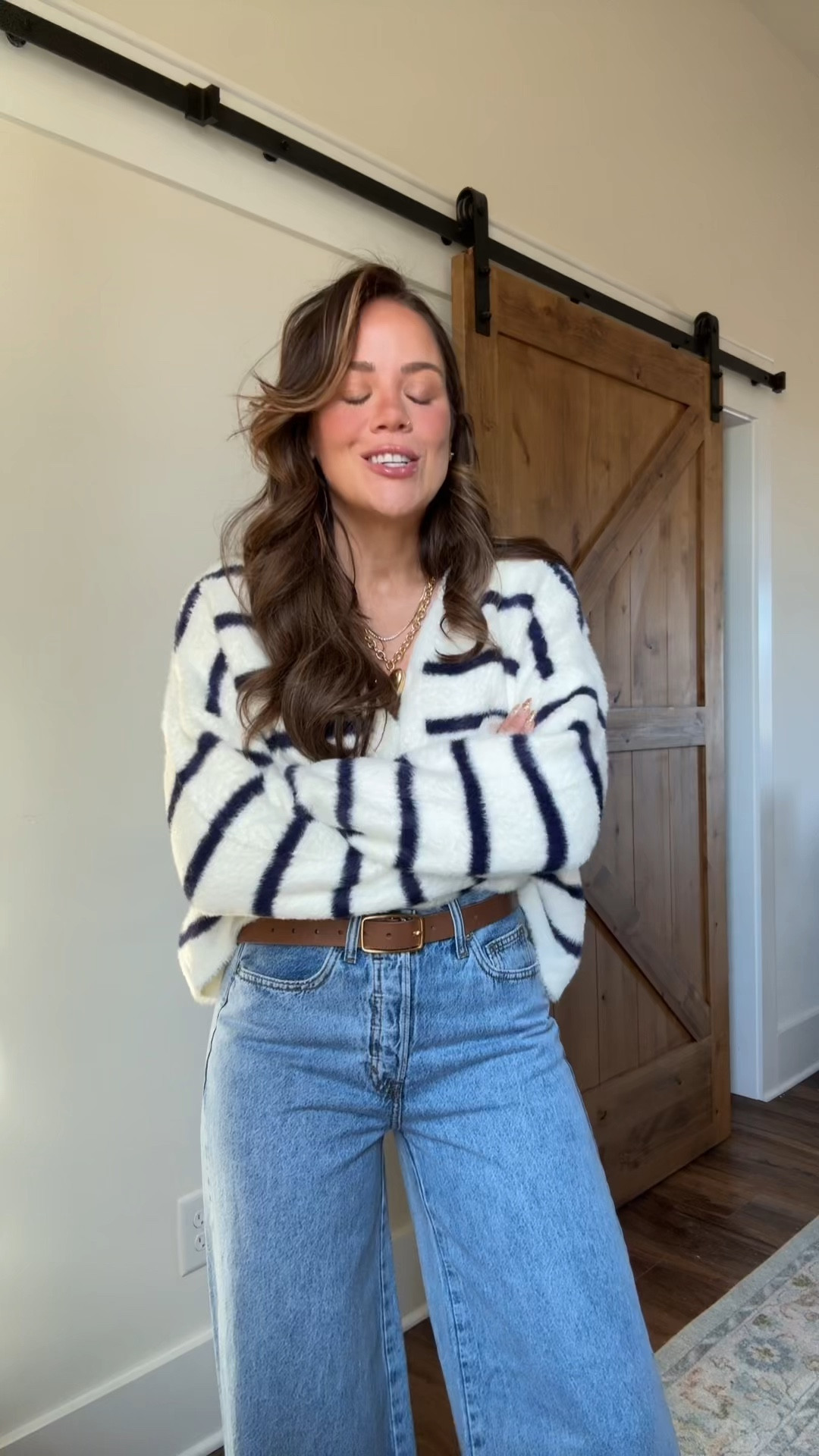 Target casual winter outfit! In medium top bc it’s all my store had but def need a S lol jeans are TTS! In a 2 but could do 0. 

#LTKFindsUnder50 #LTKStyleTip #LTKFindsUnder100