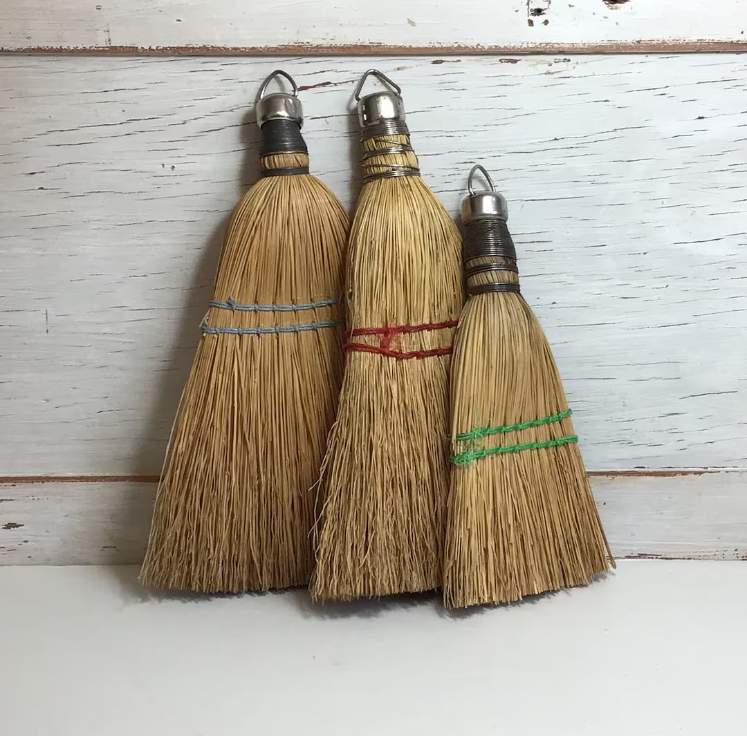 Three Vintage Whisk Brooms | Etsy (US)