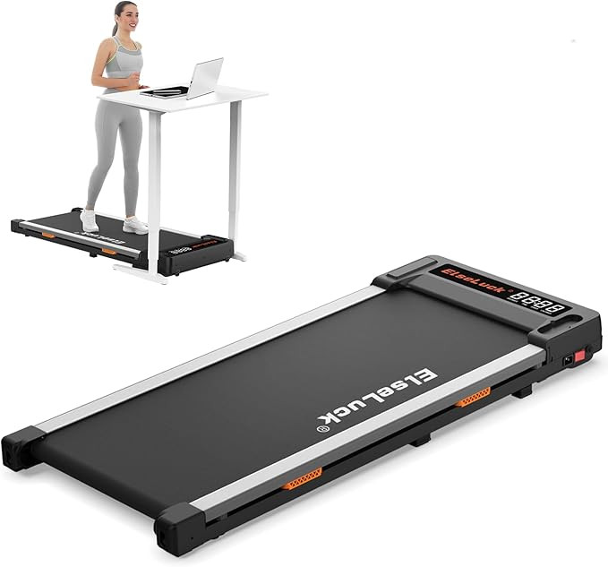 Elseluck Walking Pad, Under Desk Treadmill for Home Office, 2 in 1 Portable Walking Treadmill wit... | Amazon (US)
