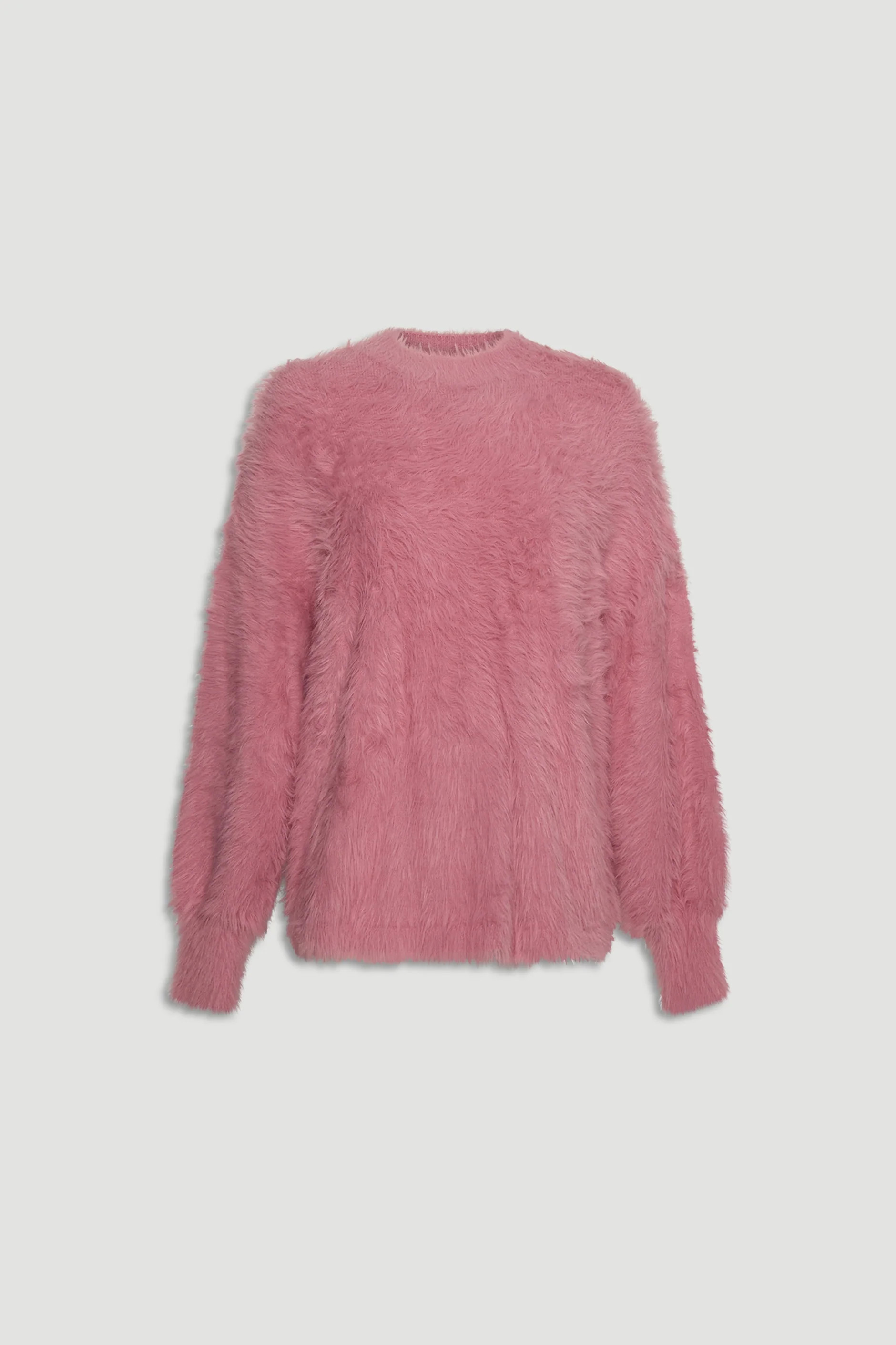 Alison Fluffy Knit Jumper - Peony Pink | DECJUBA