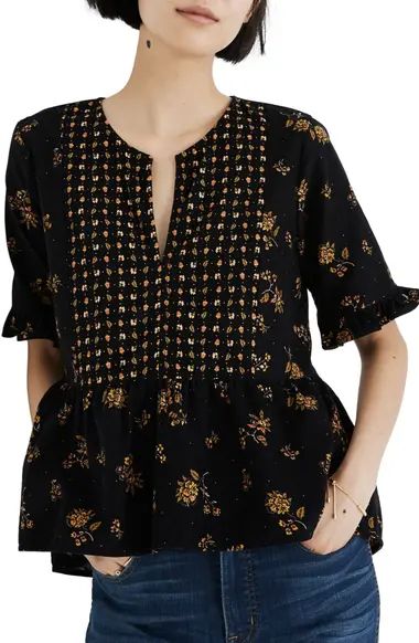 Acorn Foulard Corduroy Top | Nordstrom