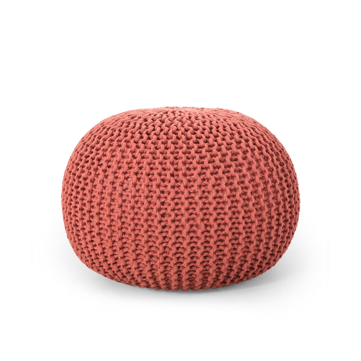 COWLOWN Knitted Cotton Round Pouf, Versatile Ottoman & Floor Cushion | Target