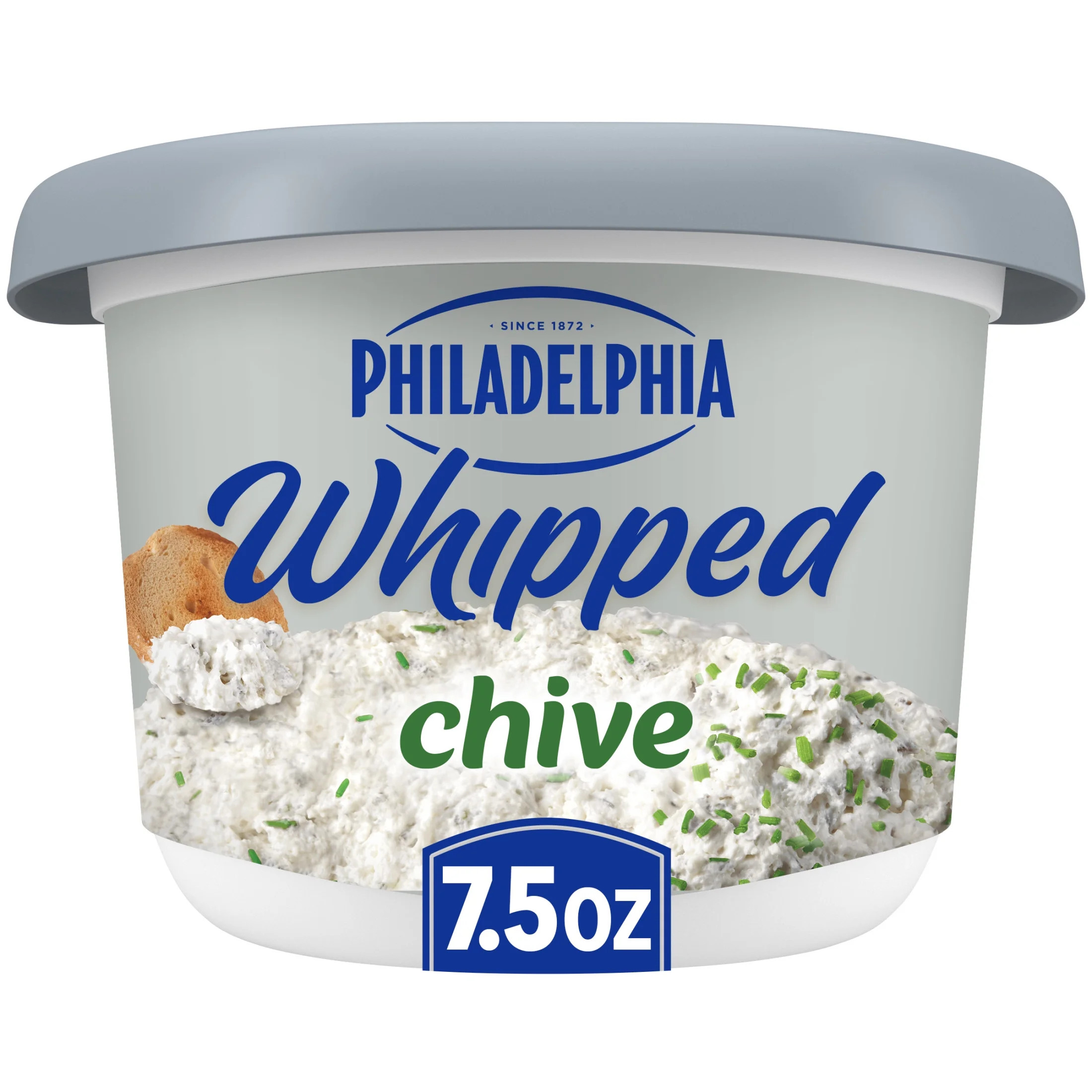 Philadelphia Chive Whipped Cream Cheese Spread, 7.5 oz Tub | Walmart (US)