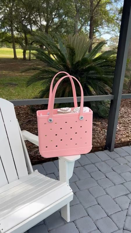 This smaller version of the Bogg bag is perfect for beach days or just to keep in the car with all of life’s necessities! Comes with interior pouch that you can move to whatever spot you’d like. This is color peachy beachy. 

Beach mom, beach lifestyle, beach vacation, pool bag, pool party, pool must have, summer must have, travel must have, video review, shoulder bag review, hole tote bag, plastic tote bag, Amazon tote bag #founditonamazon 

#LTKswim #LTKtravel #LTKitbag