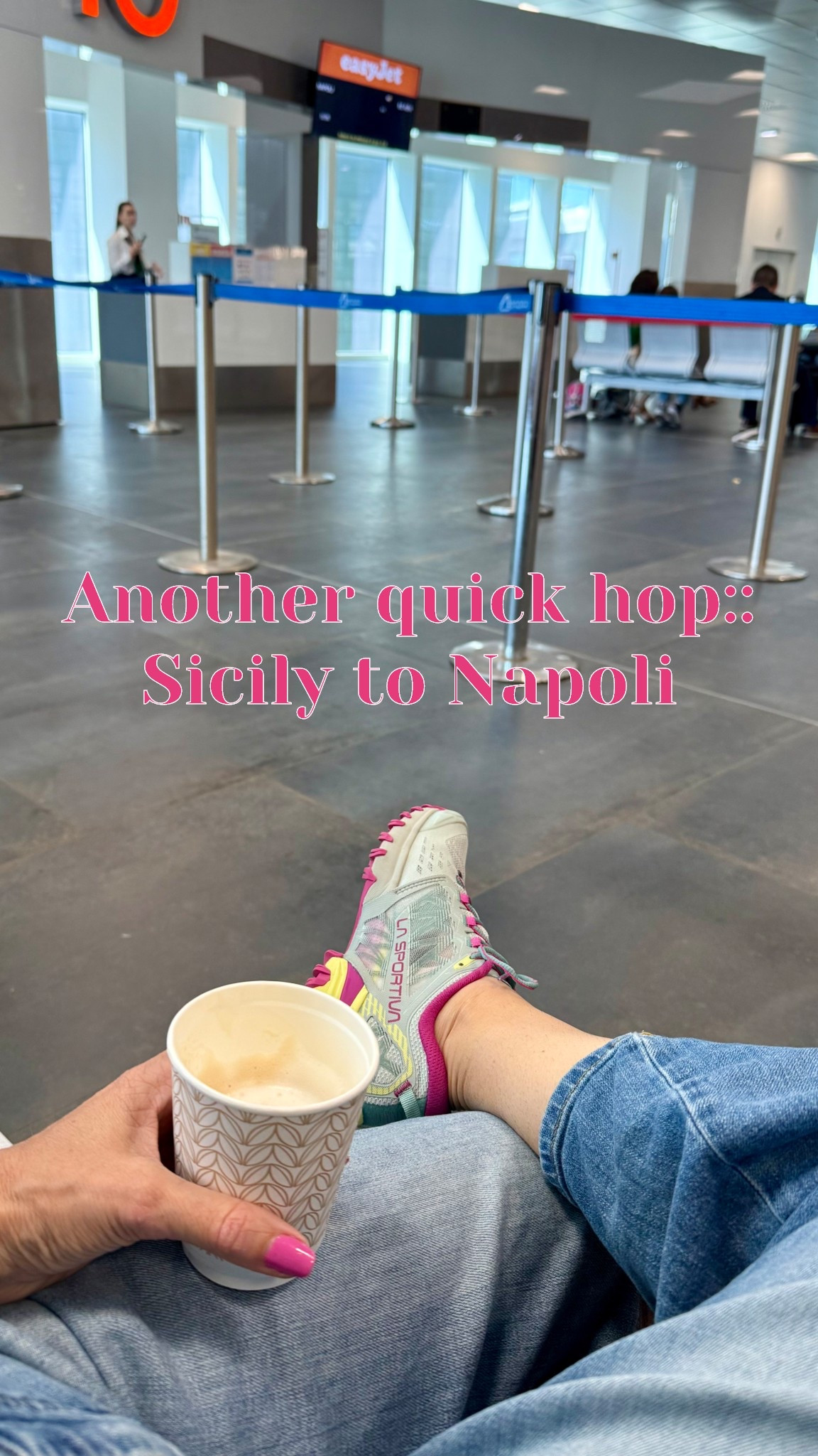 We flew Ryanair Rome to Palermo. Flying easyJet Palermo to Napoli. 
Might be the size of the airports but easyJet is aptly named…Much easier, FASTER system to check our bags today + got to talk to a real person😊

#LTKTravel #LTKShoeCrush