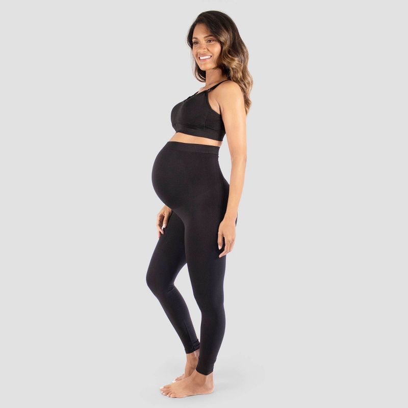 Maternity Belly Support Seamless Footless Tights - Isabel Maternity by Ingrid & Isabel™ Black | Target