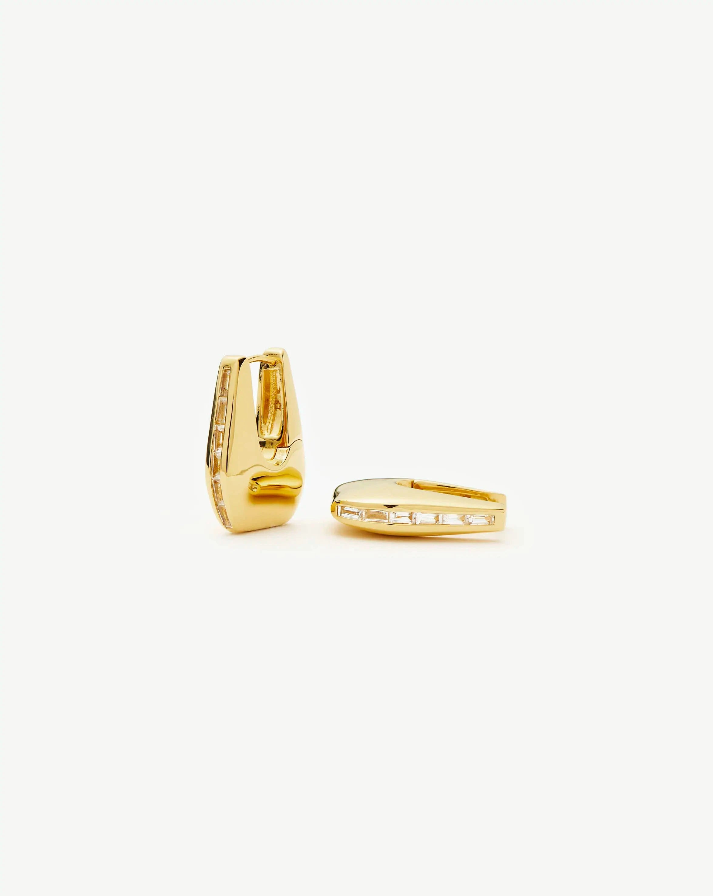 Lucy Williams Arco Pave Small Hoop Earrings | Missoma UK | Missoma UK