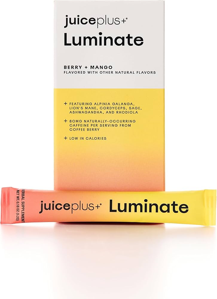 JuicePlus+ Luminate - Plant-Based Cognitive Support Drink with Ashwagandha, Lions Mane & Coffee B... | Amazon (US)