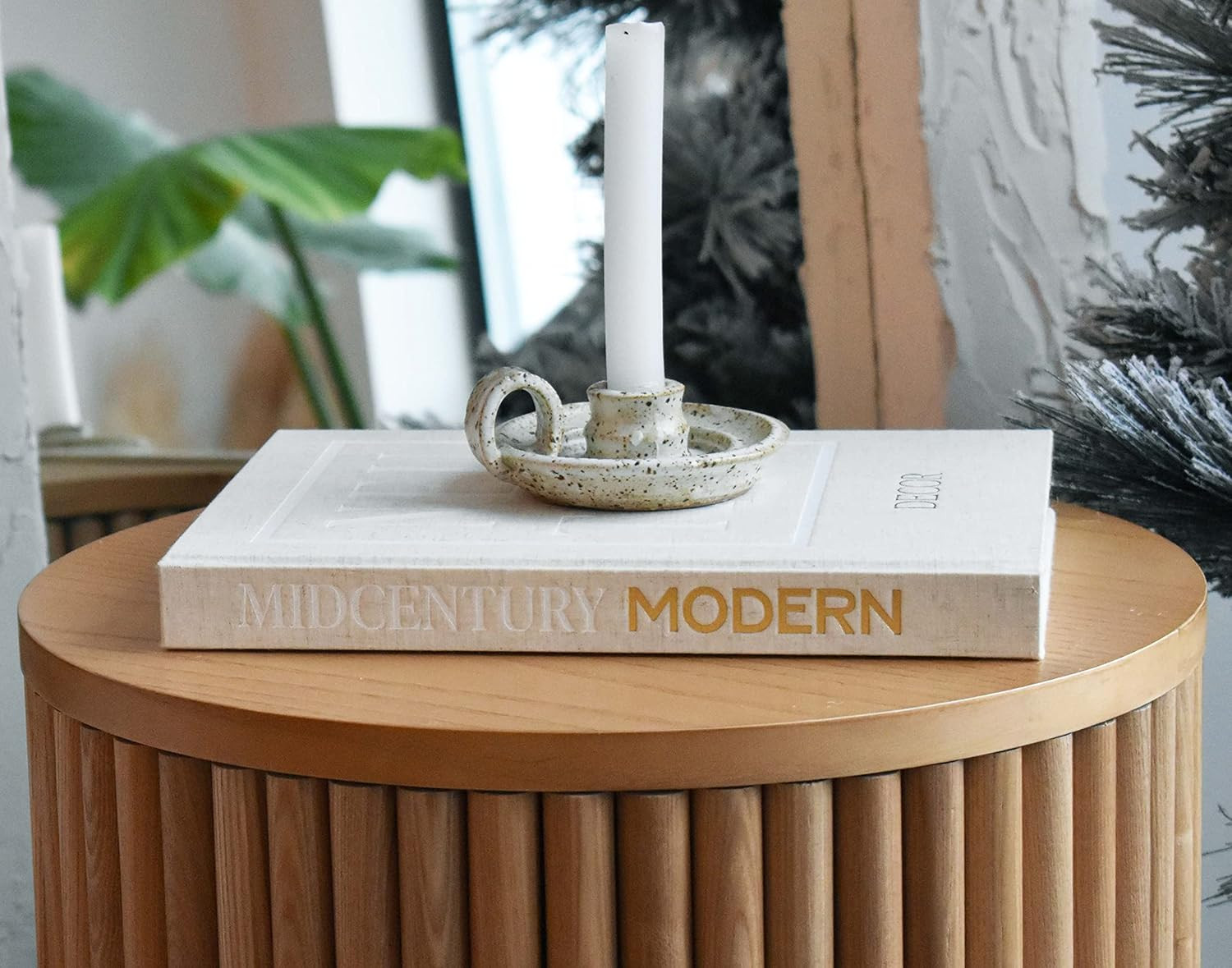 Kigan Home Linen Decorative Book - Real Hardcover Neutral Midcentury Modern - Wooden Bead Garland... | Amazon (US)