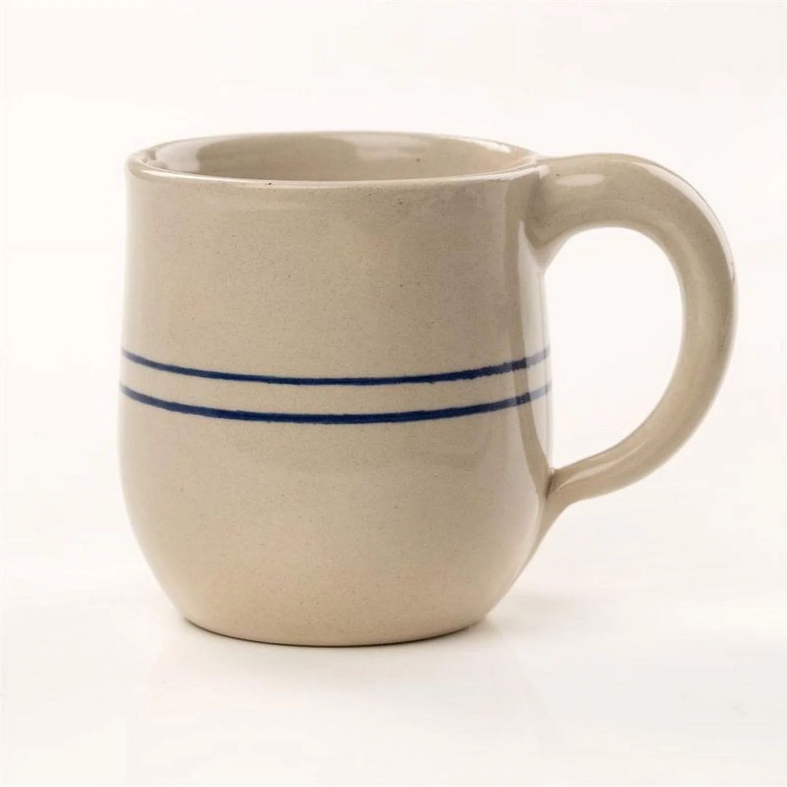 Martinez Pottery Stoneware Drinking Mug Heritage Blue Stripe Round | Walmart (US)