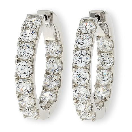 Radiance by Absolute™ 1" Inside-Outside Hugger Hoop Earrings | HSN