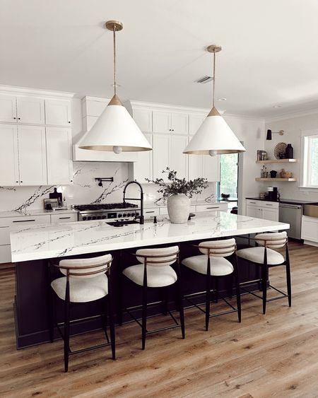 The kitchen pendants, stools, sink and accessories in our new house! 

#LTKfamily #LTKhome #LTKstyletip