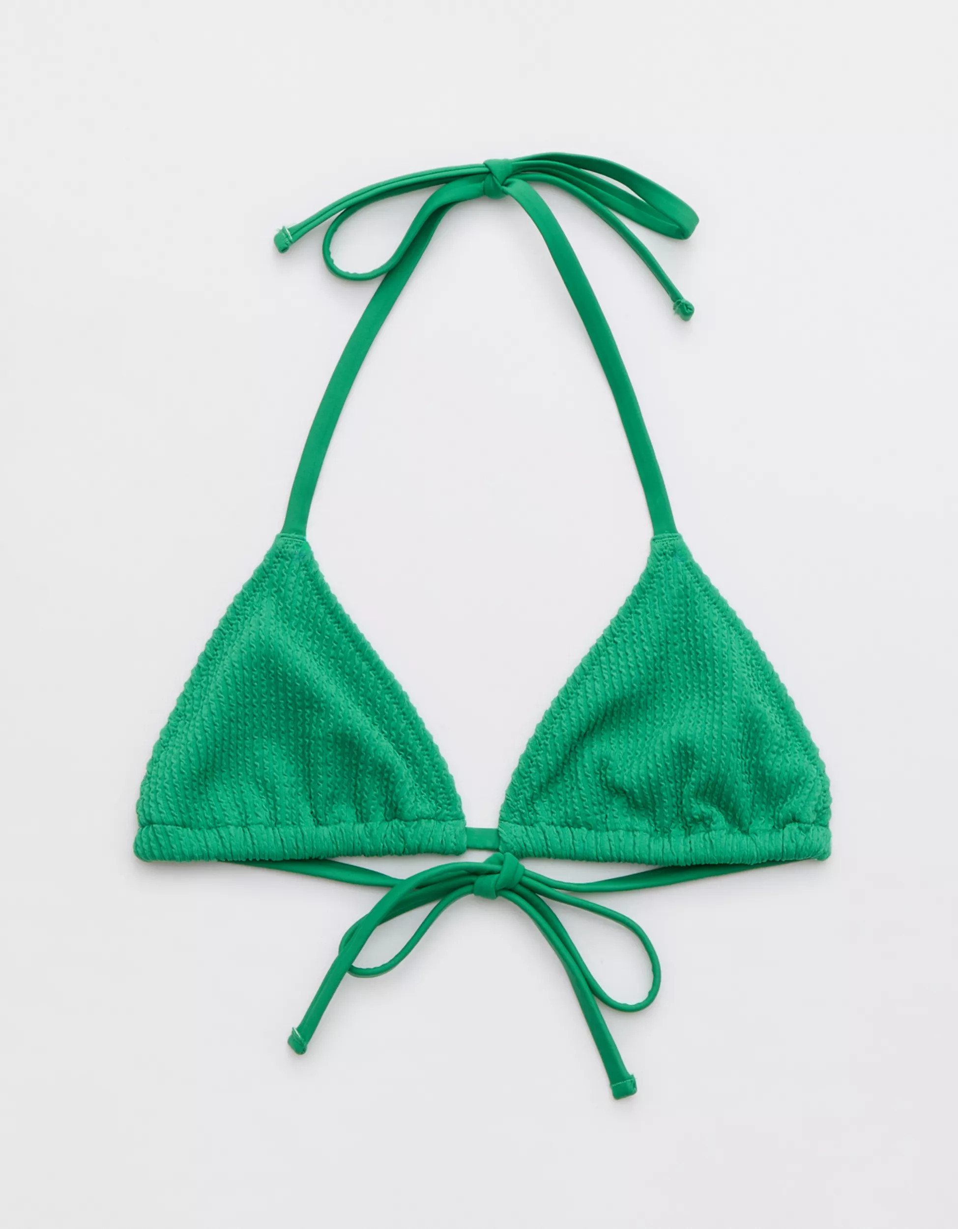 Aerie Crinkle String Triangle Bikini Top | Aerie