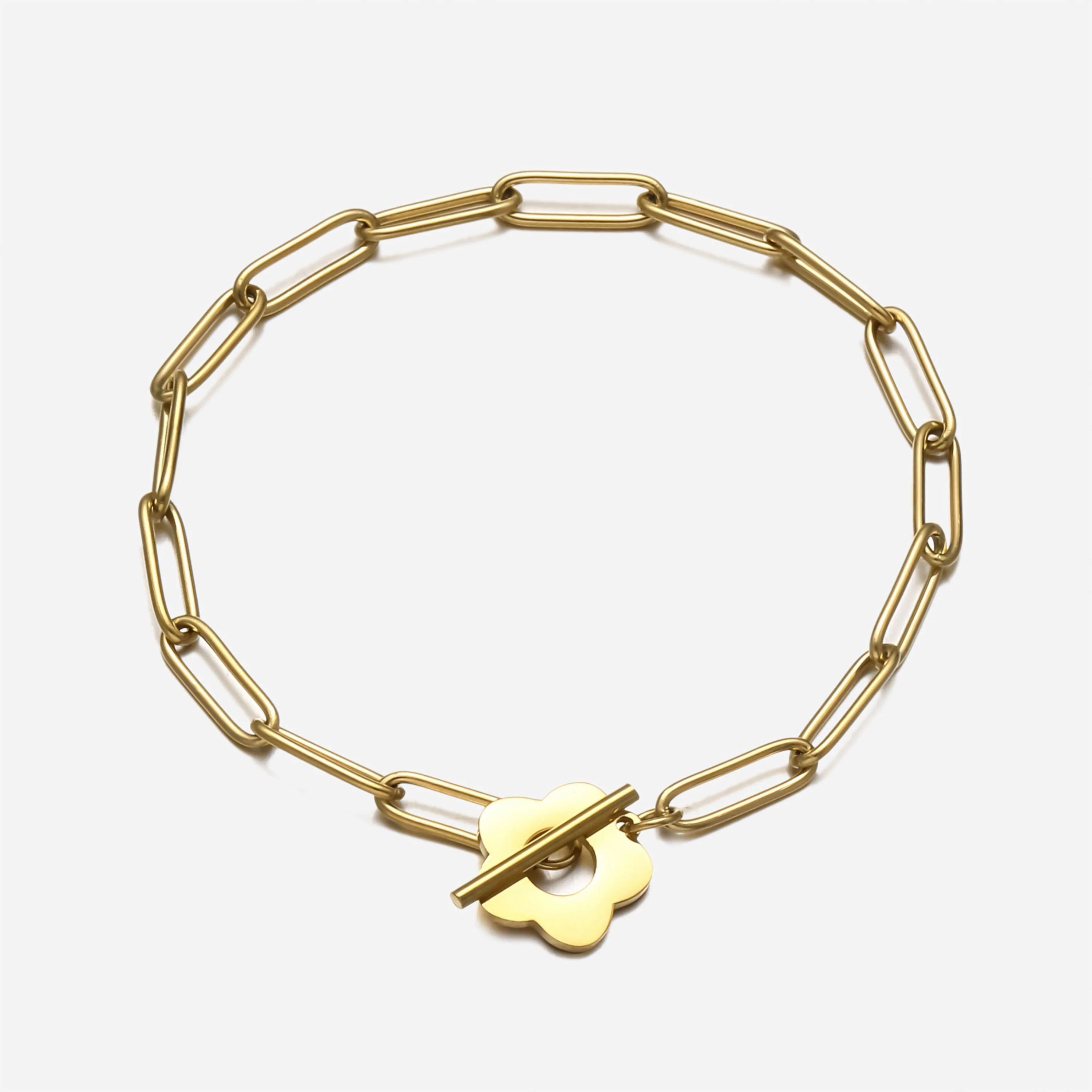 Flora Paperclip Chain Bracelet | Victoria Emerson