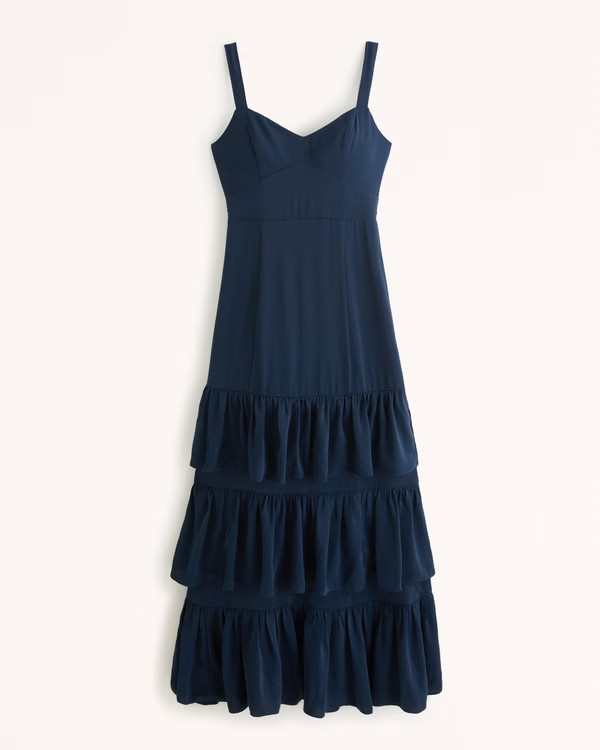 Ruffle Tiered Maxi Dress | Abercrombie & Fitch (US)