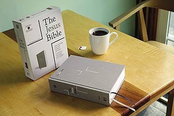 The Jesus Bible, NIV Edition, Cloth over Board, Gray Linen, Comfort Print | Amazon (US)