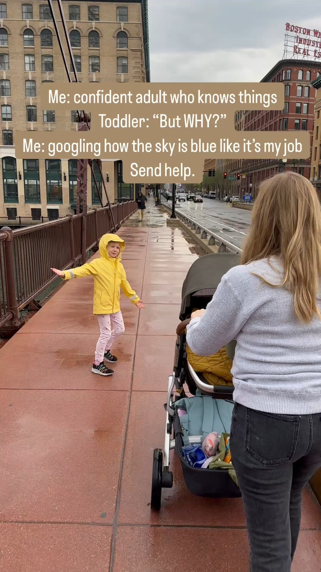 Rainy day exploring Boston with three little sidekicks and zero dry socks — but at least we were cute about it! These fisherman-style toddler and kids raincoats are the actual cutest (bonus: they kept them dry AND visible). I wore my go-to comfy white platform sneakers and black mom jeans that handle playground puddles and coffee runs. Proof you can stay stylish in the rain — even with toddlers in tow!
#LTKkids #LTKfamily #RainyDayStyle #BostonWithKids #ToddlerRainGear #MomStyle #LTKspring #MatchingWithKids #LTKtravel #FishermanRaincoat #PlatformSneakers #MomJeansOutfit #CityMomStyle #FamilyTravelLooks #LTKunder100

#LTKTravel #LTKKids #LTKFindsUnder100