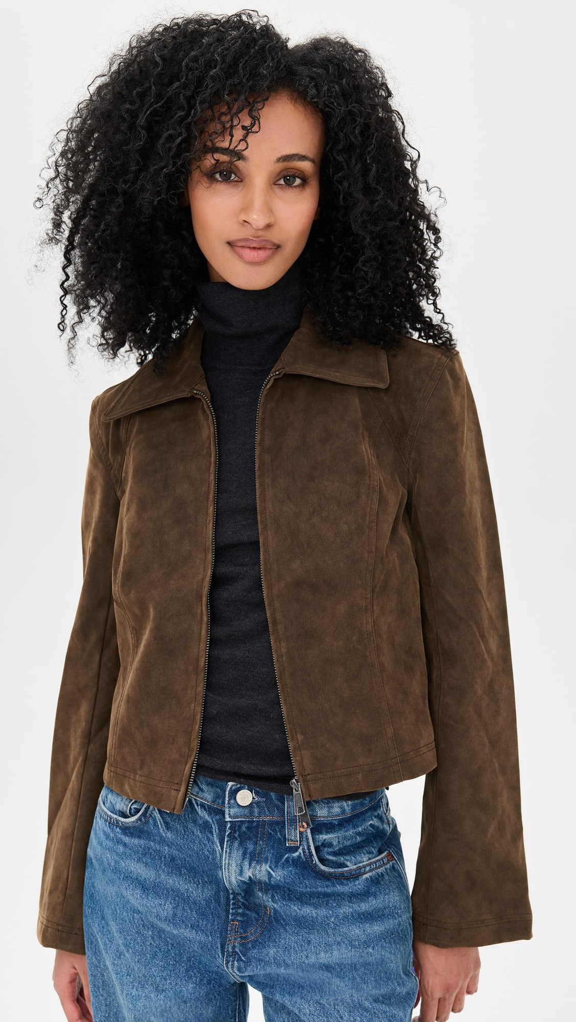 River Vegan Suede Jacket | Shopbop