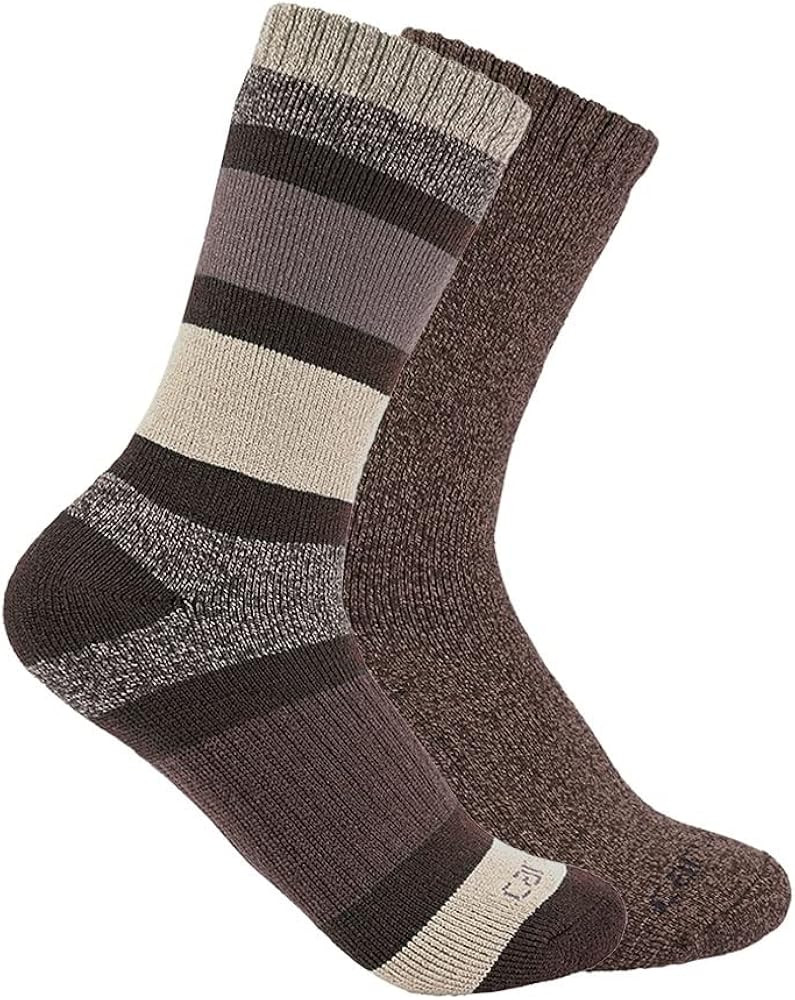 Carhartt Women's SC3152W Women's Heavyweight Crew Sock 2-Pack | Amazon (US)
