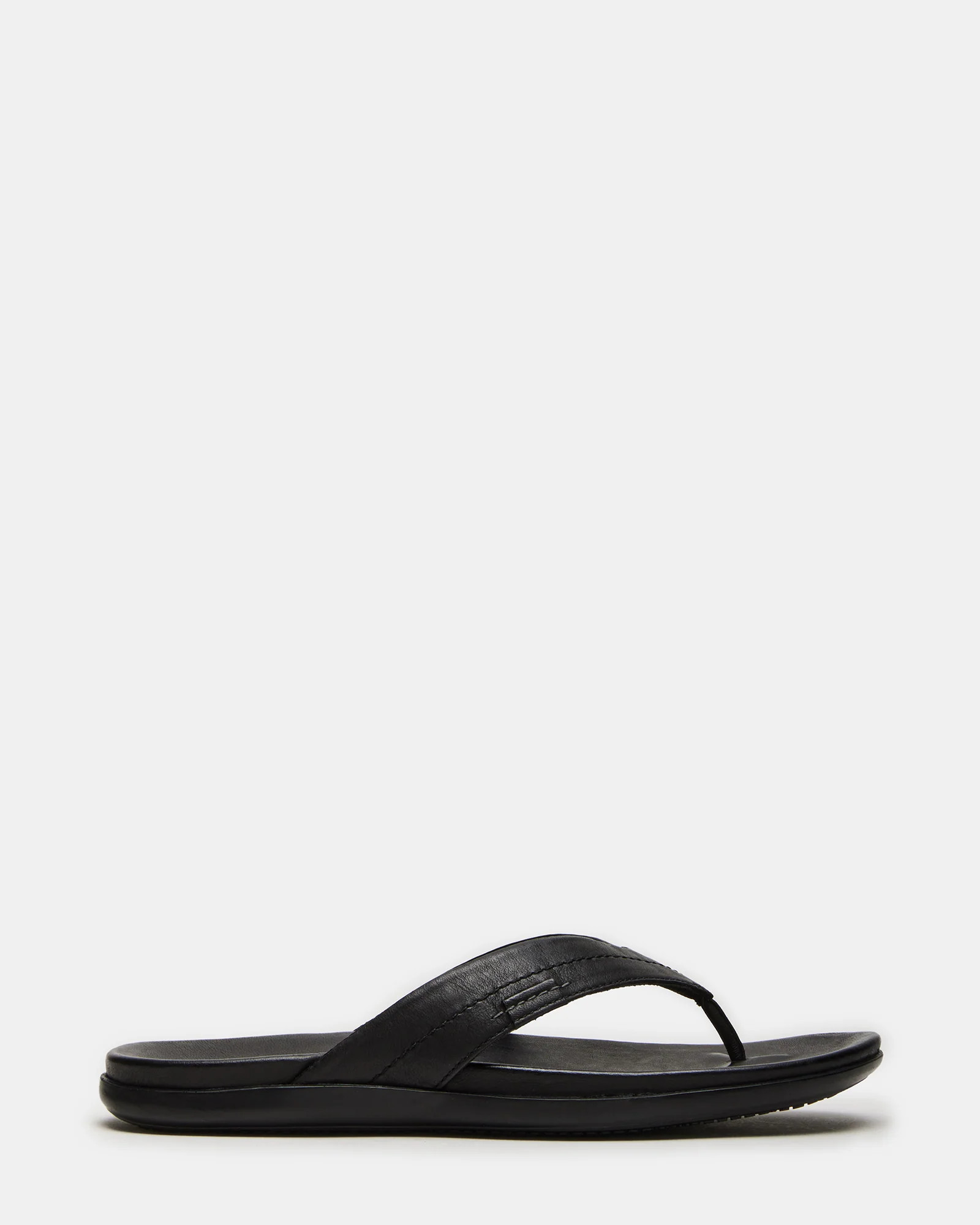 Steve Madden Men's Emmett Thong Sandals - Black - Size 9 - Leather | Steve Madden (US)