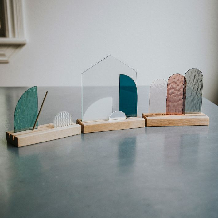 SZKLO Glass Modern Stained Glass Nativity Set | West Elm (US)