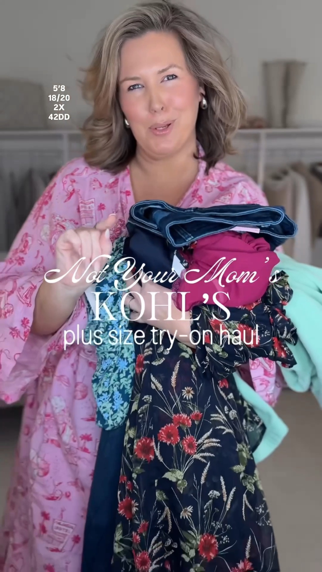 Love this new haul from @kohls !! Wearing an 18W in the jeans, a 1X in the dress (size down), and a 2X in everything else (runs true)!! What else do yall want to see?! #ad #kohlspartner #kohlsfinds 

#LTKPlusSize #LTKMidsize #LTKSaleAlert