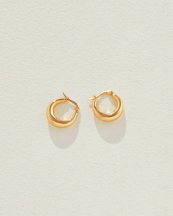 Baby Coralia Hoops Gold | Reliquia Collective & Blanca