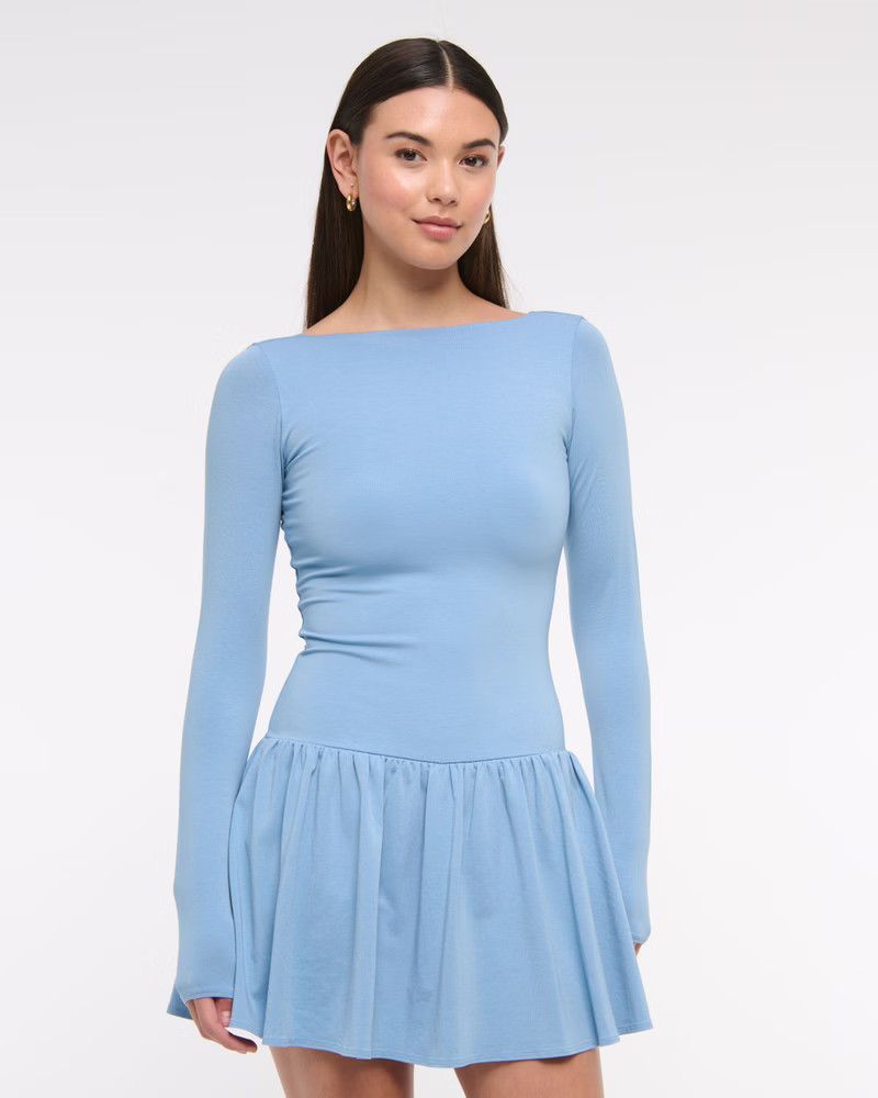 Women's Drop-Waist Knit Skort | Women's Dresses & Jumpsuits | Abercrombie.com | Abercrombie & Fitch (US)