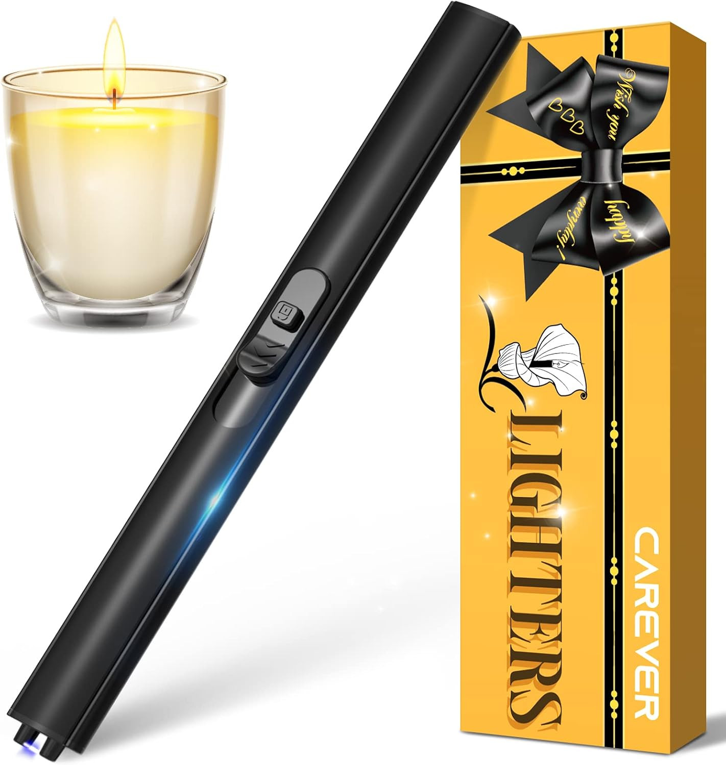 Stocking Stuffers for Women Men Adult, Candle Lighter Long USB Rechargeable | Amazon (US)
