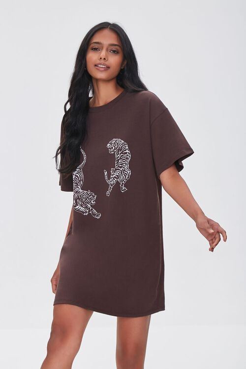 Tiger Graphic T-Shirt Dress | Forever 21 (US)