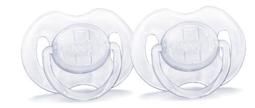 Philips AVENT BPA Free Translucent Orthodontic Infant Pacifier, 0-6 Months, Color May Vary, 2-Pack | Amazon (US)