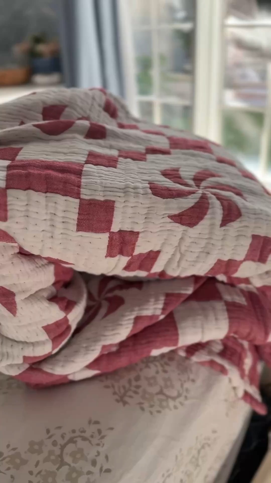 This dreamy big quilt is way softer than I even imagined … that perfect mix of cozy and sentimental. I swear the moment I opened it, I could picture their hands folding quilts, tucking them at the foot of the bed, making everything feel safe and loved. 🕊️

#LTKHoliday #LTKSeasonal #LTKOver40
