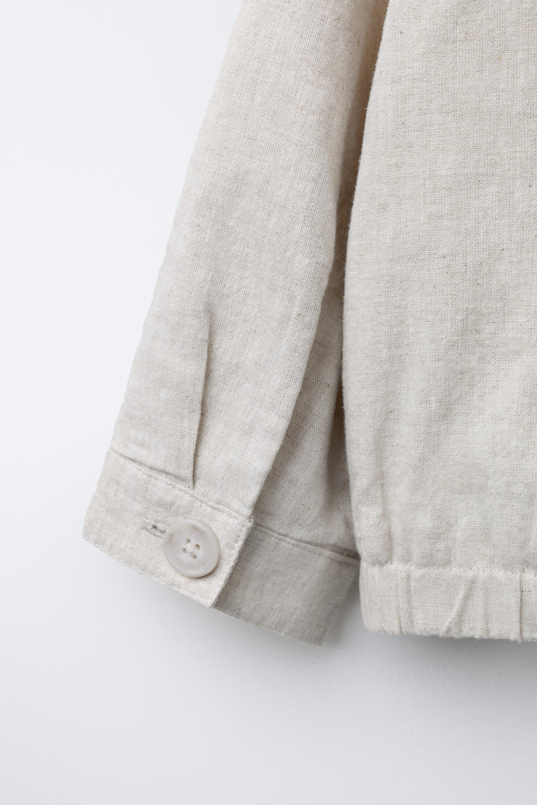 LINEN AND COTTON JACKET | Zara US