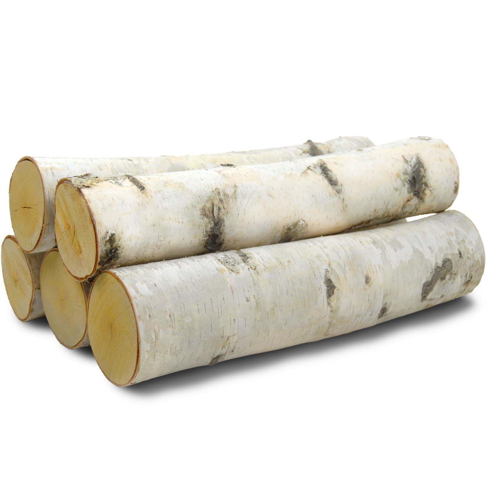 Wilson Birch Fireplace Large Log Set (5 Logs: 3''-5'' Dia. x 15.5-17.5" Long) | Amazon (US)