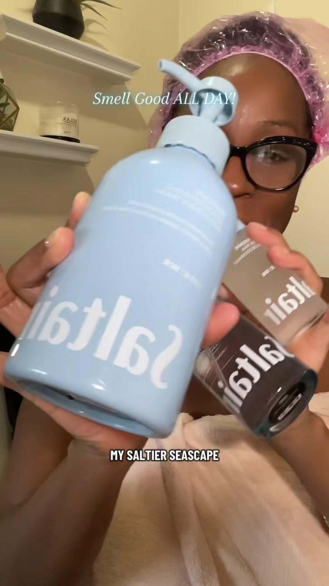 Smell good all day 🚿🫧🤍🩵