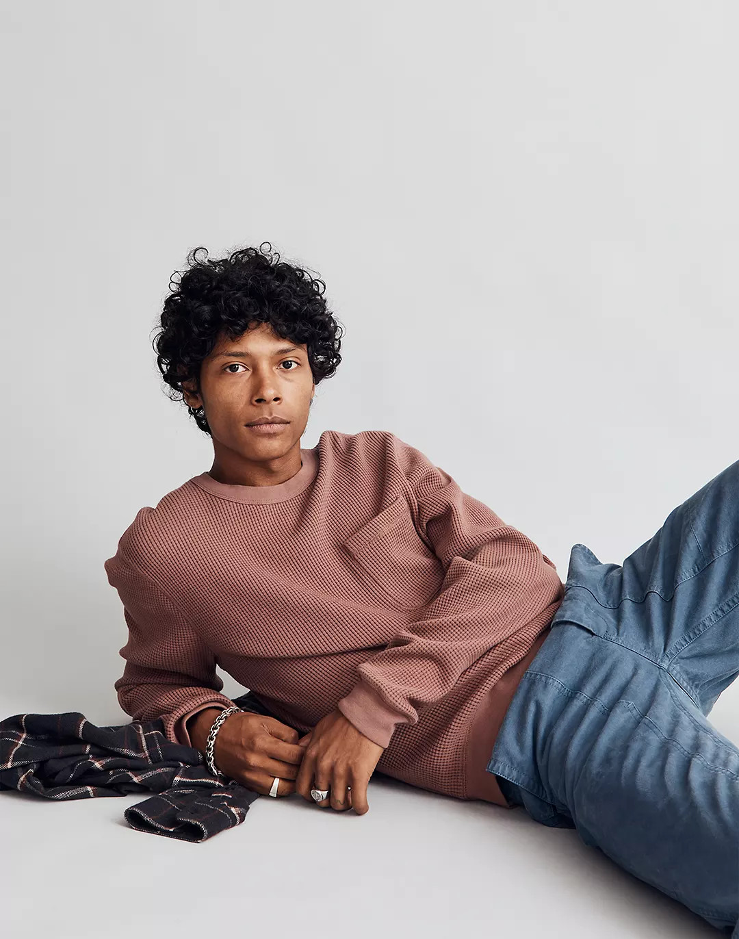 Waffle-Knit Sweatshirt | Madewell