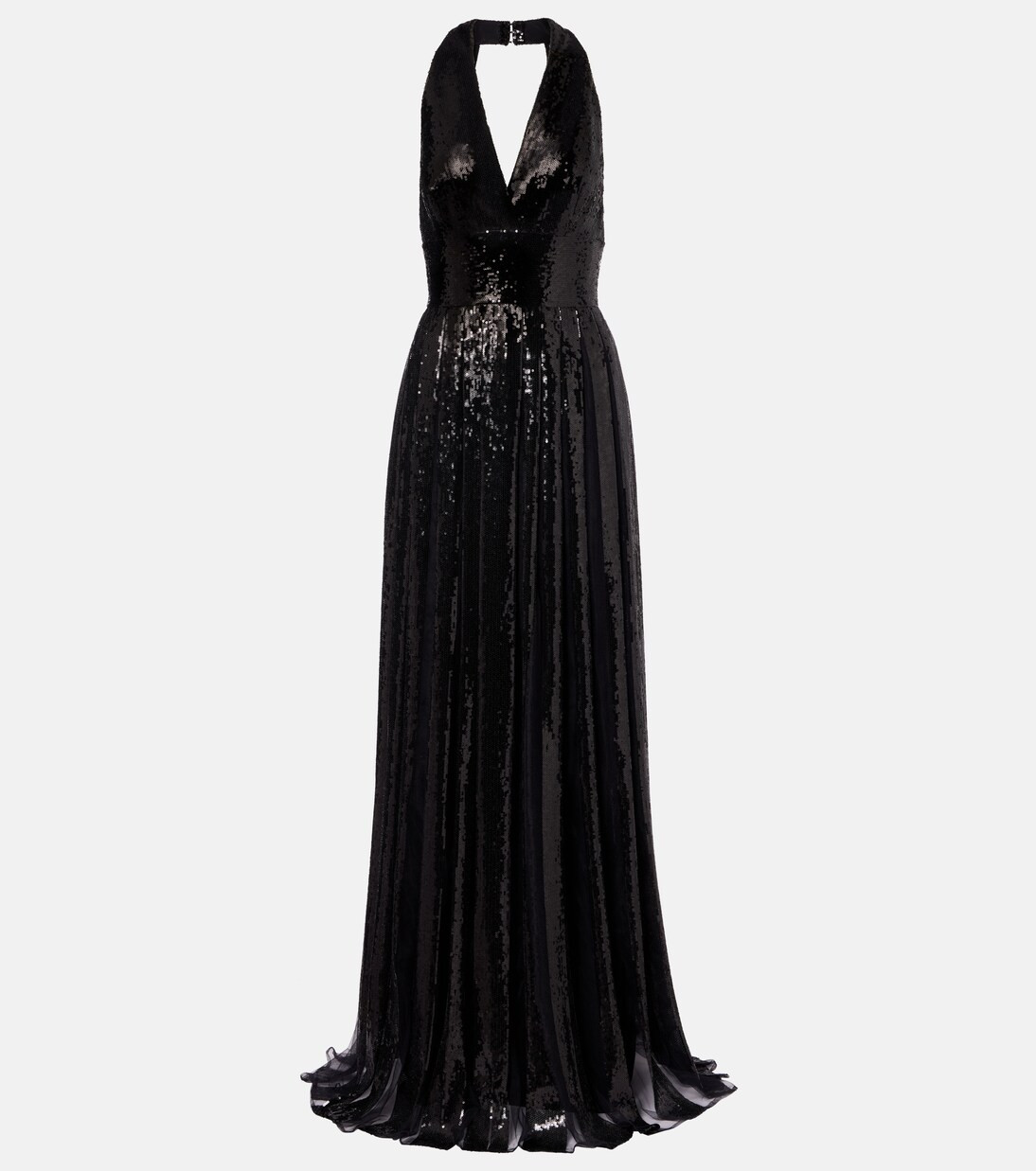 Robe longue en tulle à sequins | Mytheresa (FR)