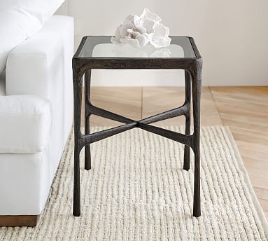 Bodhi 20" Square Metal End Table | Pottery Barn (US)