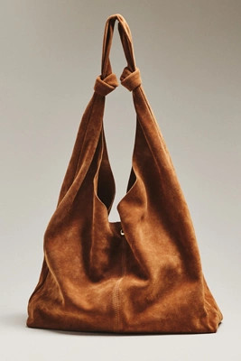 The Love Knot Suede Slouchy Bag | Anthropologie (US)
