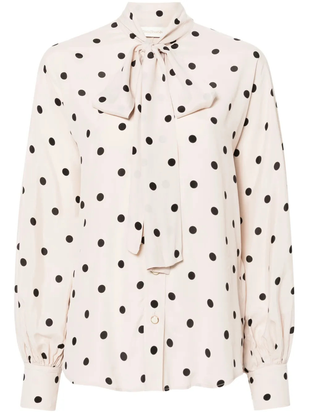 ZIMMERMANN Batwing Polka dot-print Shirt | Neutrals | FARFETCH BH | Farfetch Global
