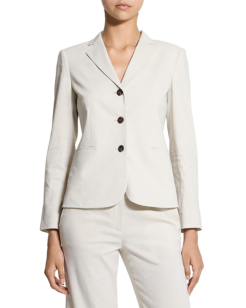 Theory Shrunken Linen Blend Jacket | Bloomingdale's (US)