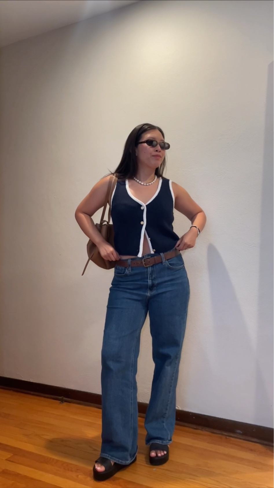 Can never go wrong with vest and jeans! 

Follow @lazzzysundaze for more outfit inspiration 

@abercrombie top
@justblackdenim jeans 
@crocs sandals
@mejuri earrings/necklace 
@lespecs sunglasses 
@polene_paris bag

Summer outfit ideas, summer fashion, ootd, grwm, get ready with me, the detail vs the outfit, outfit details, summer style, summer outfits, baggy jeans outfit, Abercrombie, mejuri, pearls, vest outfit, casual style, casual outfit #casualstyle #ootd #outfitinspiration #outfitoftheday #summeroutfits #outfitreels #summeroutfitideas #casualoutfit #grwm 

#LTKFindsUnder50 #LTKShoeCrush #LTKStyleTip