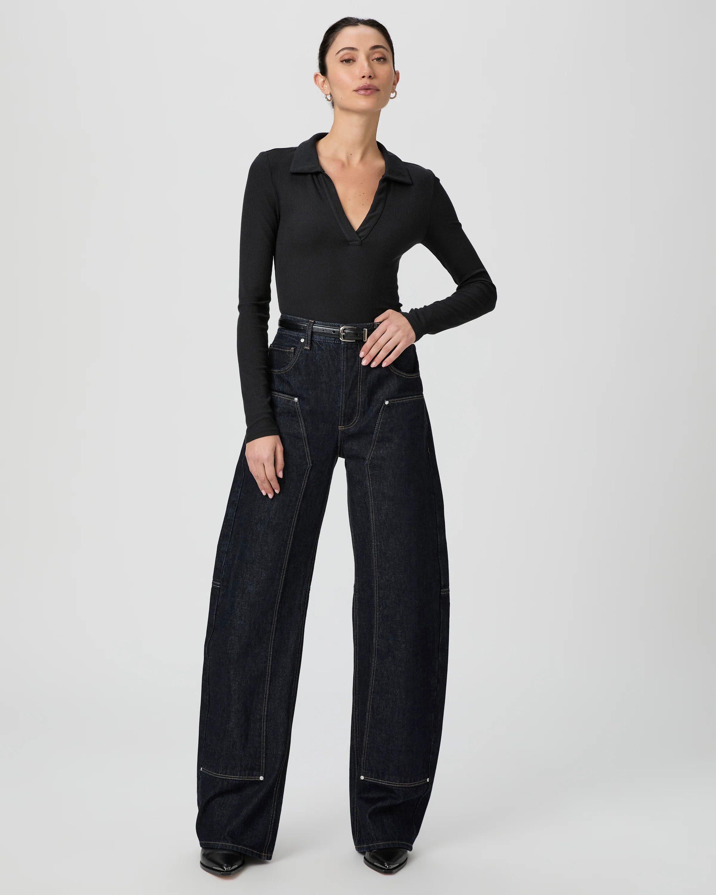 Arellia Barrel Leg Jean | Paige