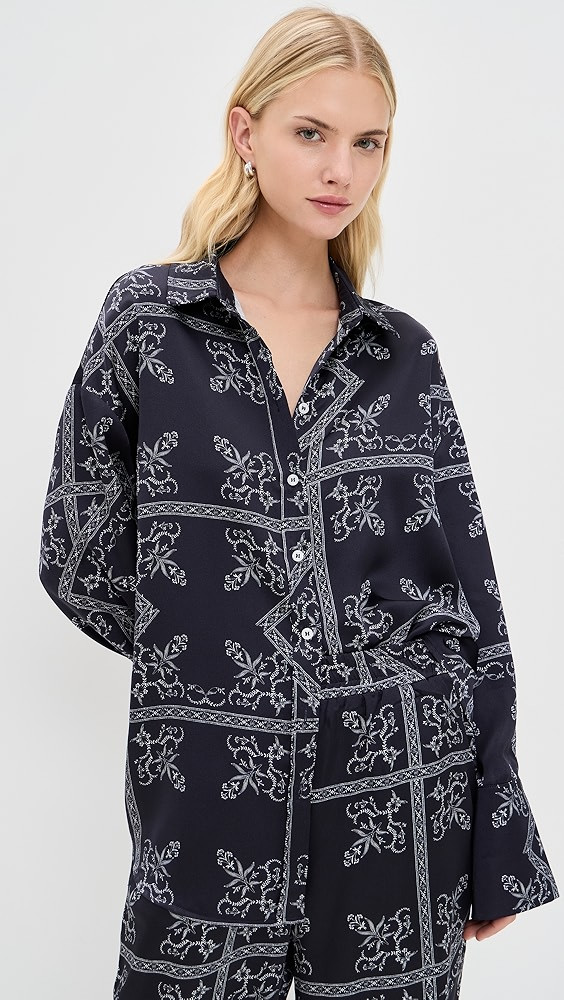 Amira Satin Shirt | Shopbop