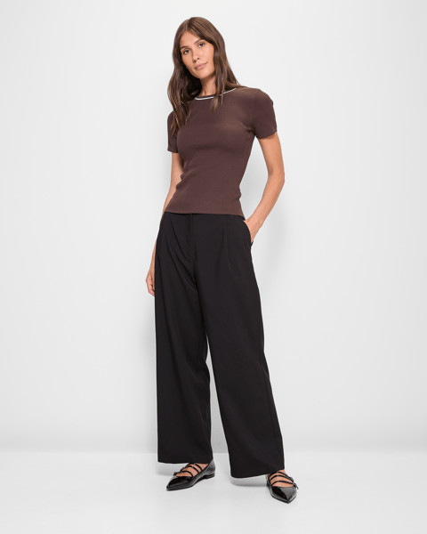 Classic Pleat Front Wide Leg Pants - Preview - Black | Target AU